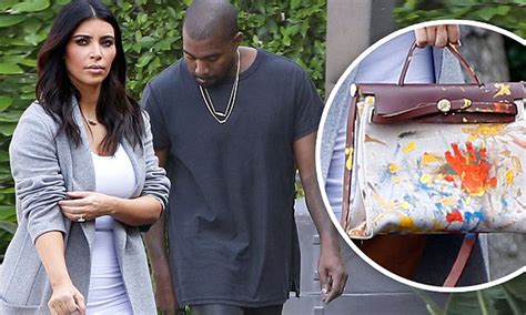 north west painted hermes bag|Kim Kardashian Shows Off Hermes Bag Painted By North West.